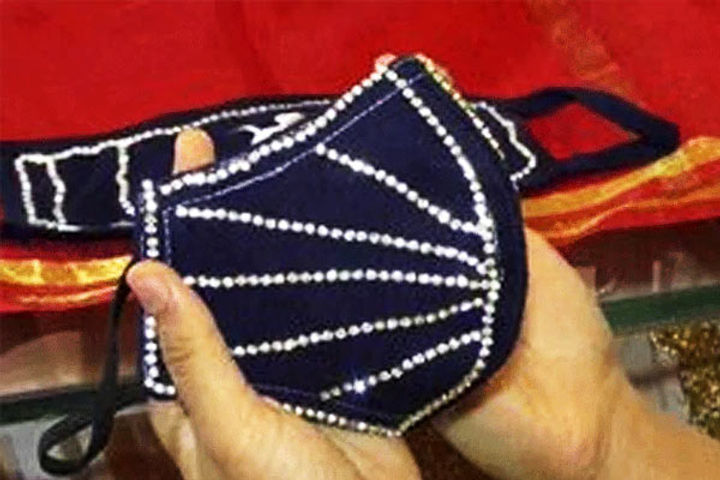 Jewellery shop in Gujarat Surat sells diamond-studded masks worth lakhs