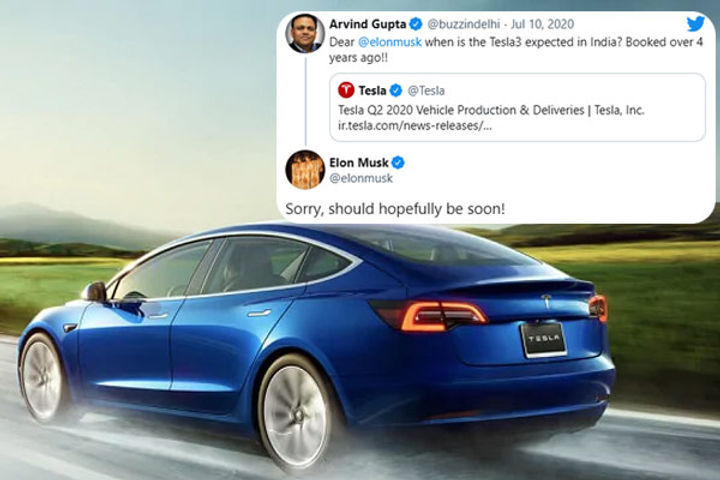 Elon Musk says Tesla Model 3 may launch in India soon