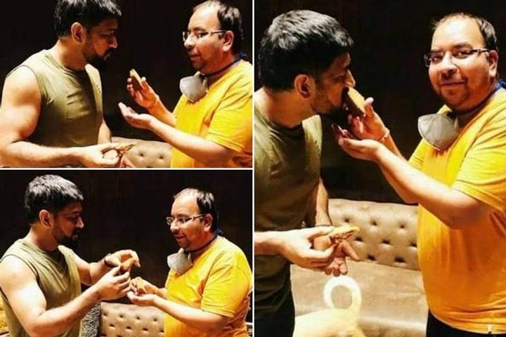 Pictures of MS Dhoni celebrating his 39th birthday go viral on social media