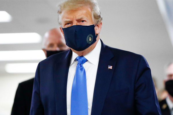 1.34 lakh killed in US so far Trump wearing mask