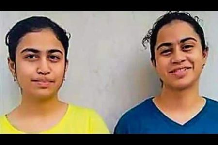 CBSE 12th Result Twin Sisters Scored an Equal Number Both Gained 95.8%