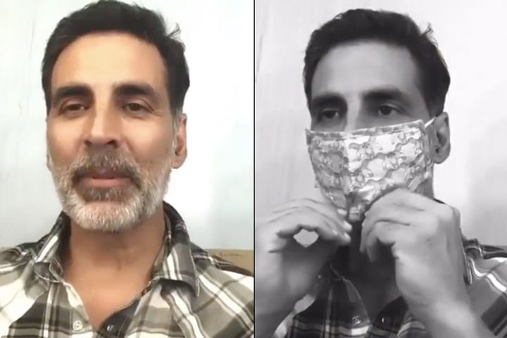 Akshay said  Do not listen to abuse in different Indian language then put a mask