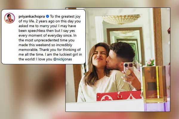 I am the luckiest girl in the world Priyanka Chopra cherishes the moment when Nick Jonas proposed to