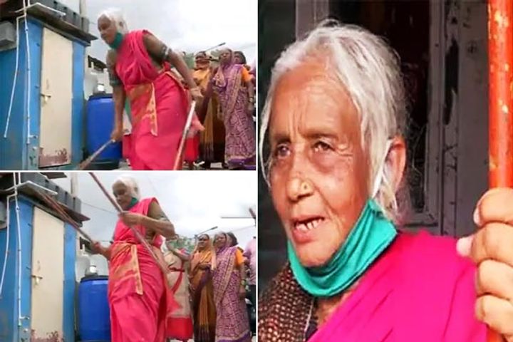 85-year-old Shantibai lathi-kathi game video goes viral