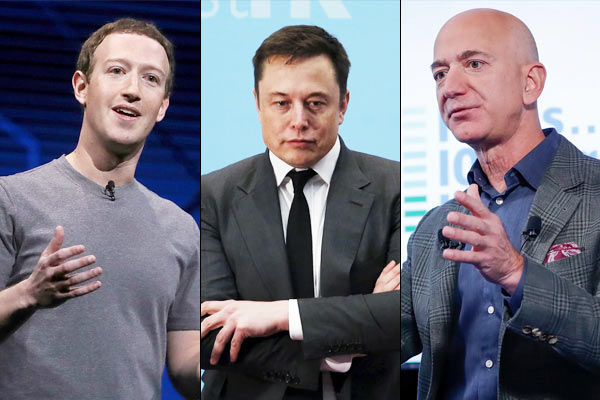 Jeff Bezos, Mark Zuckerberg and Elon Musk made $115 billion in 2020 despite coronavirus hit business