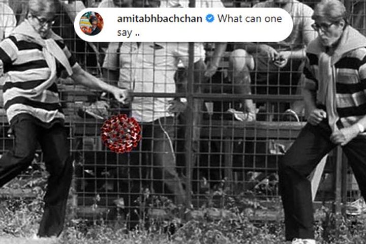 Amitabh Bachchan monochrome photo set for fans after beating Corona