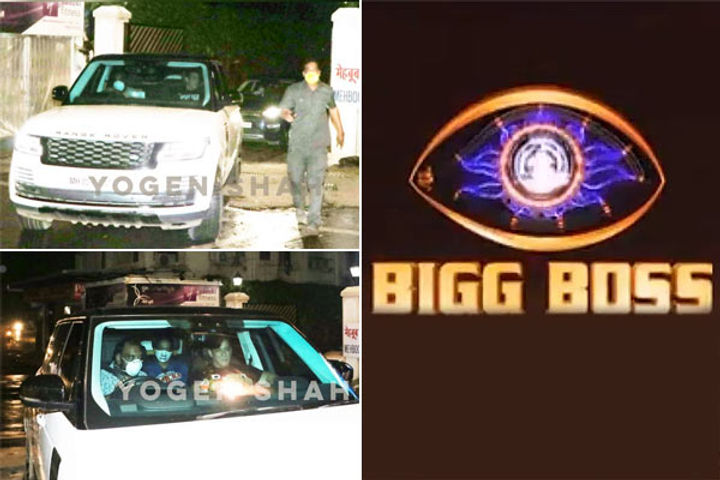 Salman Khan arrives at the studio to shoot Bigg Boss 14 promo