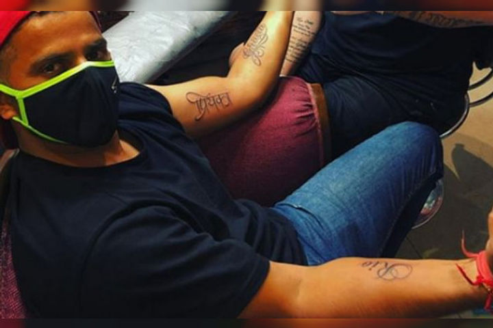 Suresh Raina gets wife and son name tattooed on his arm ahead of IPL 2020