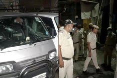 In Delhi miscreants ransacked and fired at vehicles at midnight beaten women and children