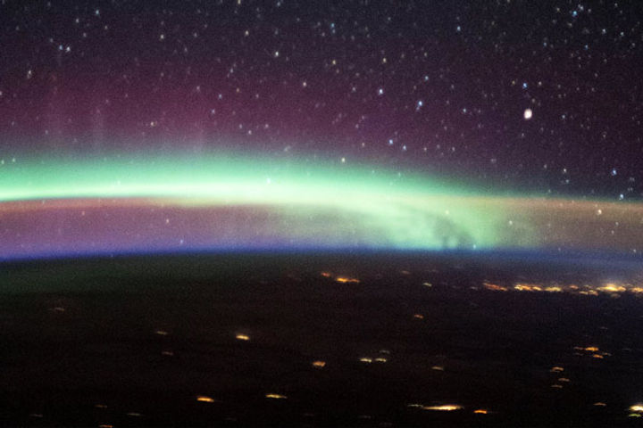 Two of Earth most colourful phenomena aurora and airglow captured by NASA