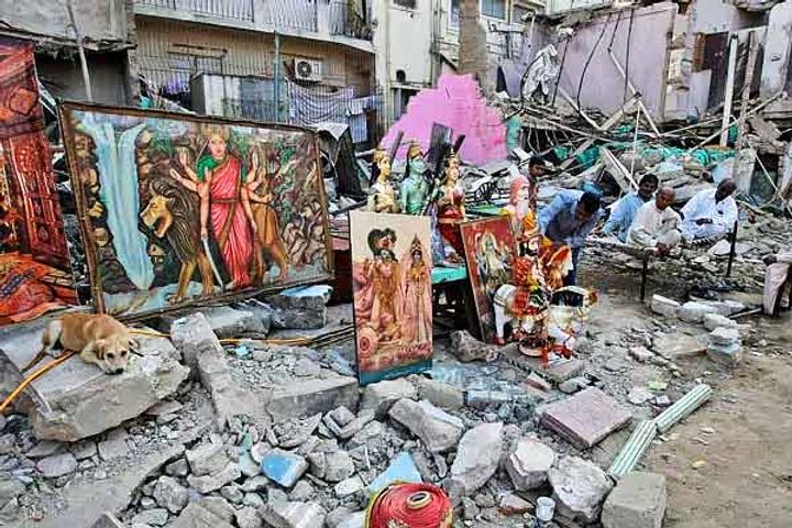 Pakistan 80-year-old Hanuman temple including demolition of 20 Hindu homes