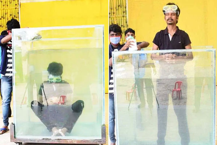 Guinness World Record 25-yr old Chennai man solves six Rubik&rsquos Cubes underwater in 2.17 minutes Guinness World Record 25-yr old Chennai man solves six Rubik&rsquos Cubes underwater in 2.17 minutes