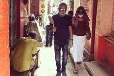 Actor Sanjay Mishra in Varanasi