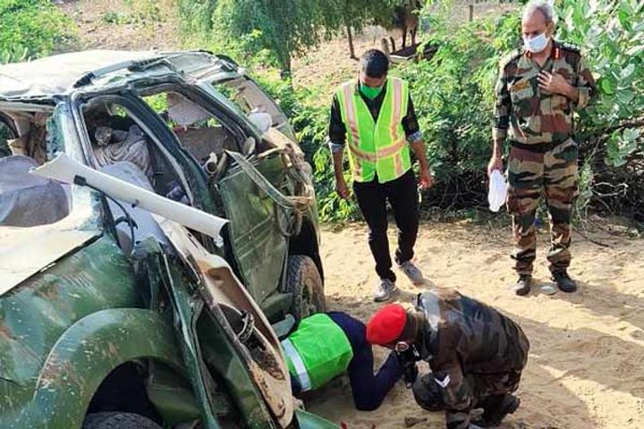 Two Army Officers Killed In Accident On Bikaner Jaipur Highway