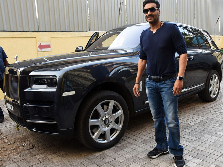 Ajay Devgan Drives Rolls Royace Cullinan