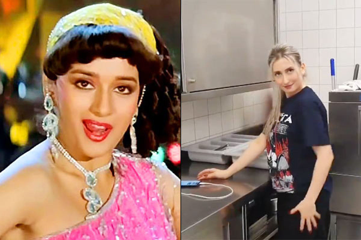 Madhuri herself shared a dance to a ek do teen song to avoid Coronavirus tension