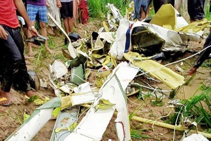 Helicopter Crash In Azamgarh Helicopter Crash In Azamgarh