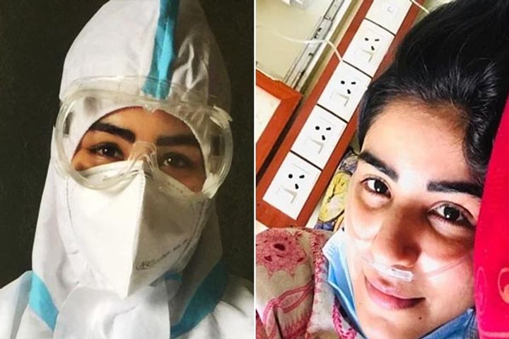Actress Shikha Malhotra who has been treating people as a nurse since 6 months herself got infected