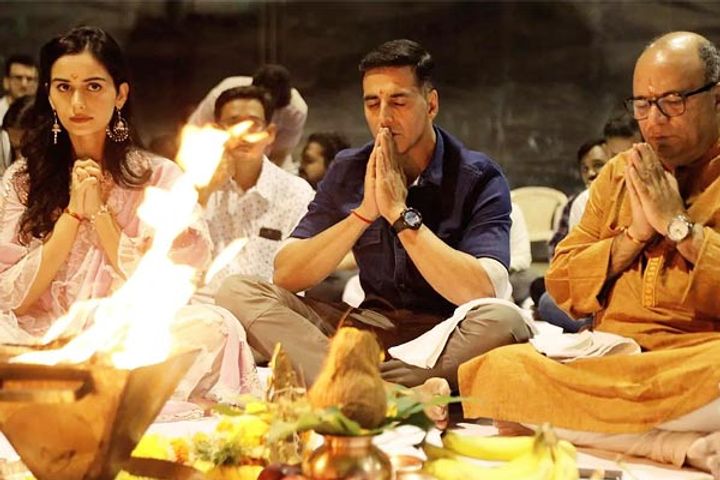 Akshay Kumar at shooting of Prithviraj