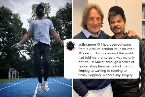Anil Kapoor recovered from achilles tendon