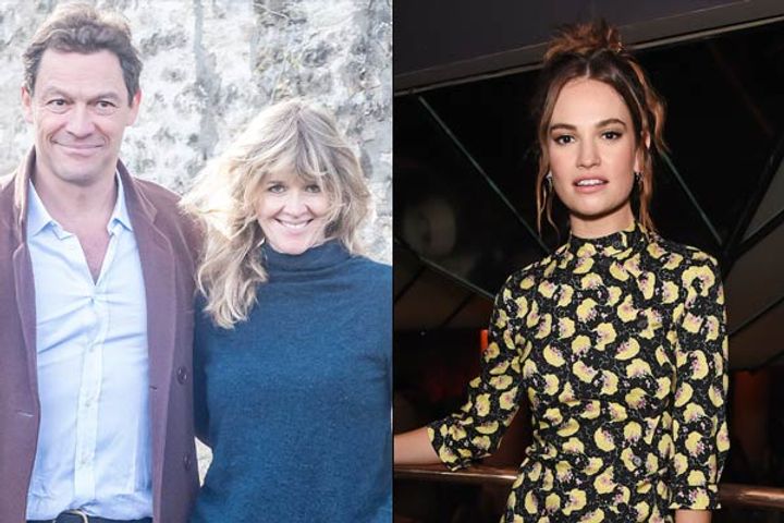 Lily James mortified after Dominic West and Catherine FitzGerald reunite in public