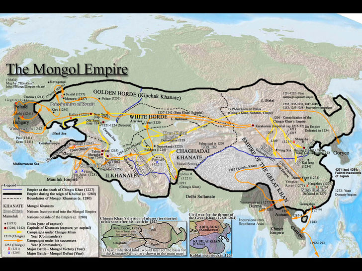 The vast transcontinental empire