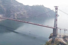 India&amprsquos longest motorable suspension bridge