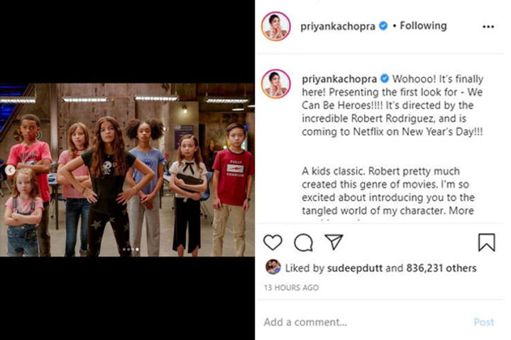 Priyanka Chopra Shared First Look Of Her Second Netflix Original We Can Be Heroes