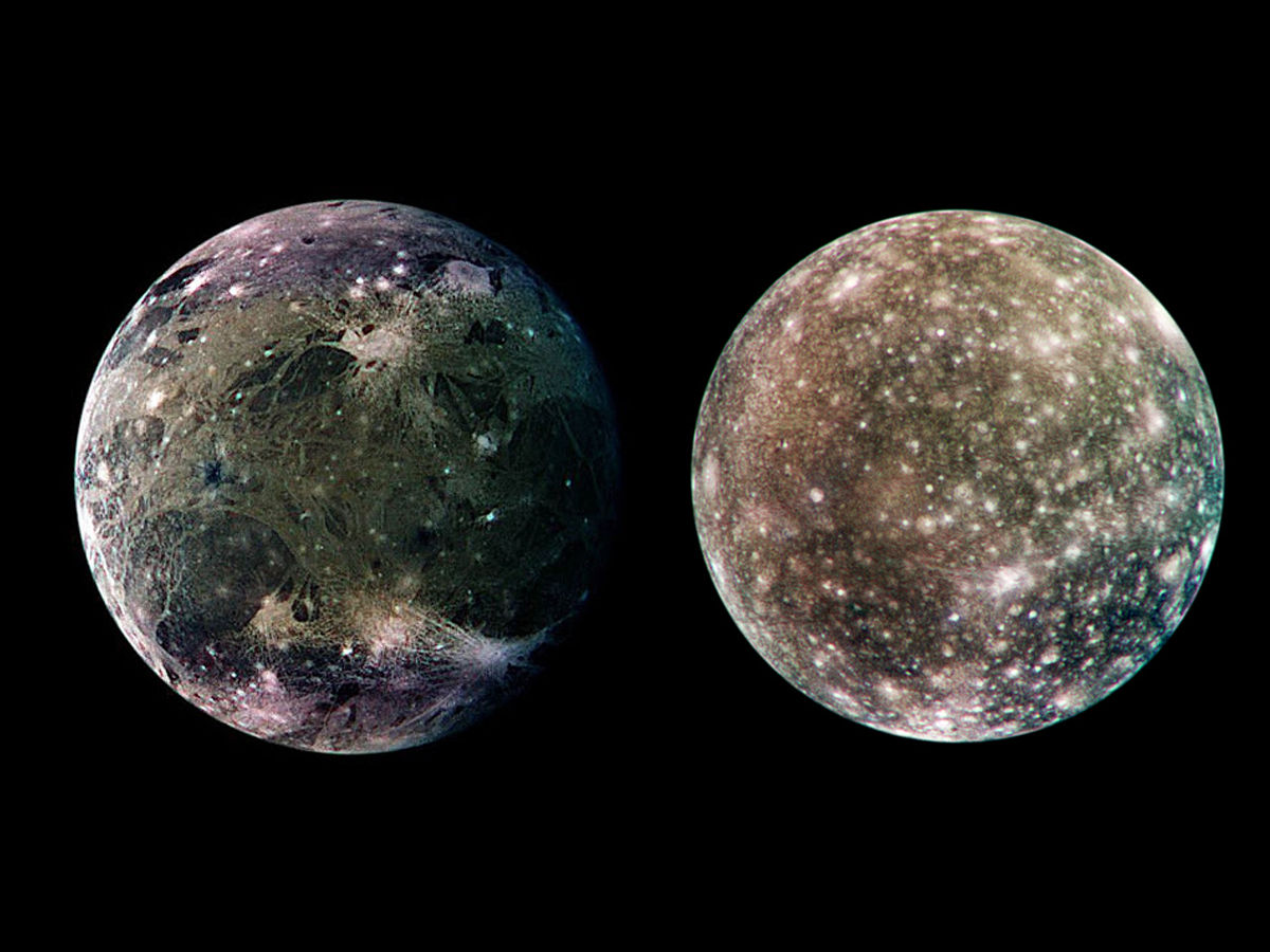 Ganymede and Callisto 