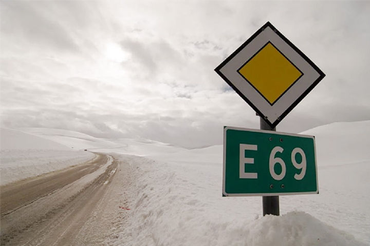 E 69 Highway In North Pole Last Road Of The World