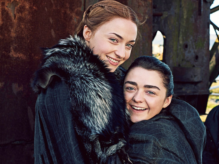 The Stark sisters from Game of thrones 