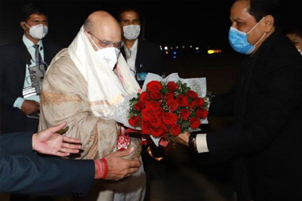 Union Home Minister Amit Shah Arrives In Guwahati