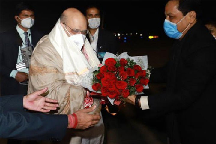 Union Home Minister Amit Shah Arrives In Guwahati