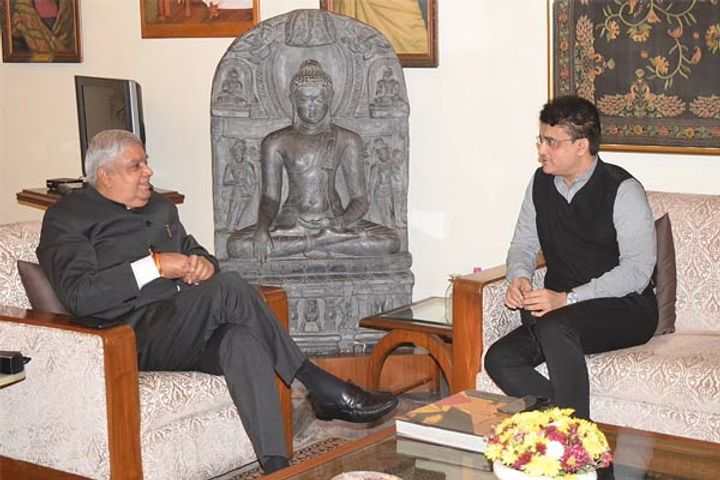 Sourav Ganguly meet Jagdeep Dhankhar Sourav Ganguly meet Jagdeep Dhankhar