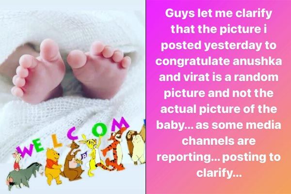The unseen picture of the baby girl has been shared by Virat Kohli&ampamprsquos brother Vikas Kohli