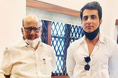 Sonu Sood And Sharad Pawar