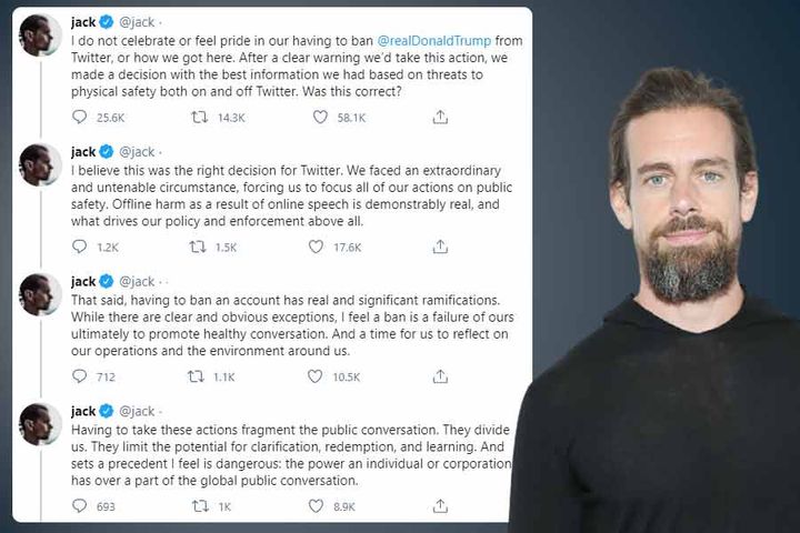 Twitter CEO Jack Dorsey Breaks Silence On Ban On Donald Trump