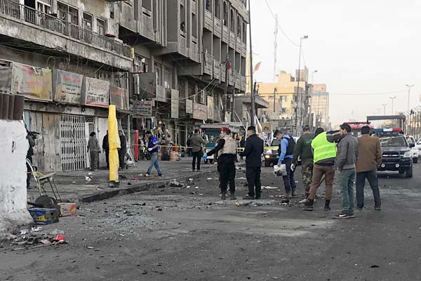 Twin suicide attack in central Baghdad kills 20 wounds 40