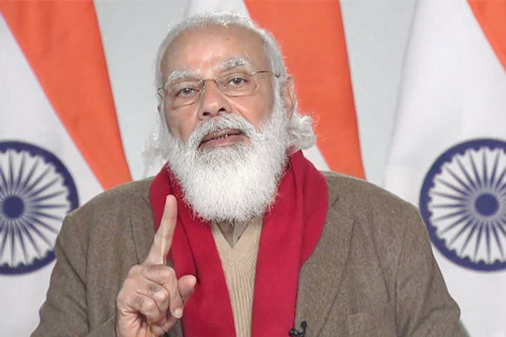 PM Modi Is Communicating With Those Vaccinated In Varanasi PM Modi Is Communicating With Those Vaccinated In Varanasi