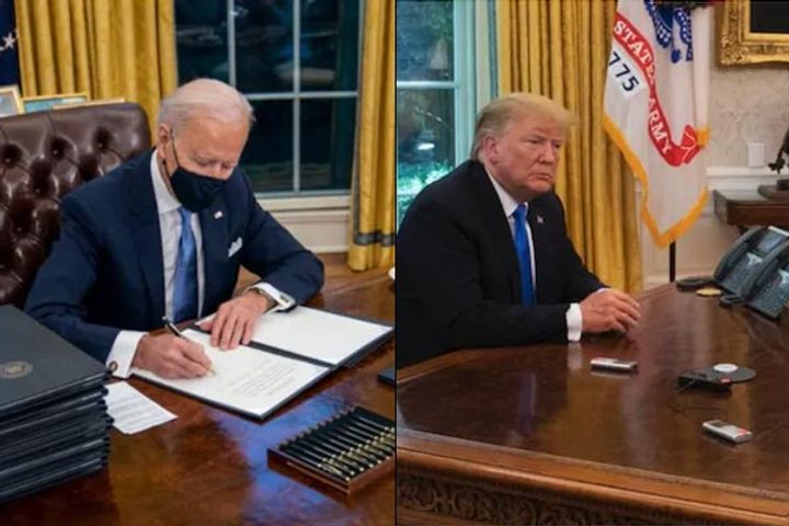 Joe Biden Removes Donald Trumps Diet Coke Button From The Oval Office