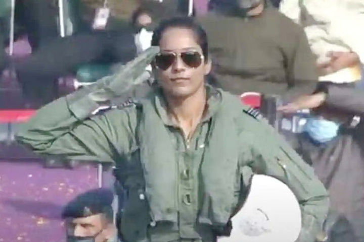 Jet Fighter Female Pilot Became Part Of Indian Air Force Tableau On Republic Day 2021