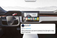Elon Musk tweet on new car