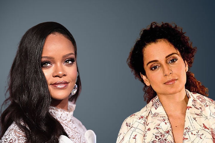Kangana ranaut slams international singer Rihanna for supporting farmers protest