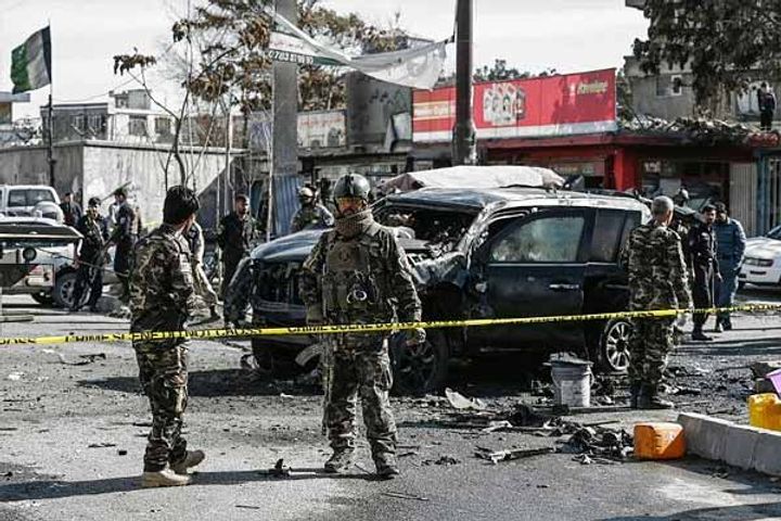 Kabul trembled by two explosions, police car was on target, 4 injured