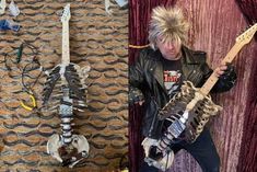 American Musician Turns Uncles Skeleton Into Electric Guitar As An Honour To Him