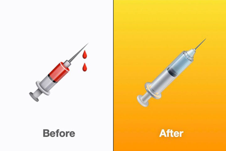 Apple changes 'syringe' emoji