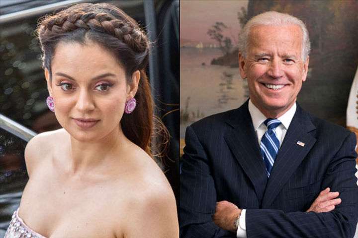 Kangana furious at Biden for praising Chinese President Kangana furious at Biden for praising Chinese President