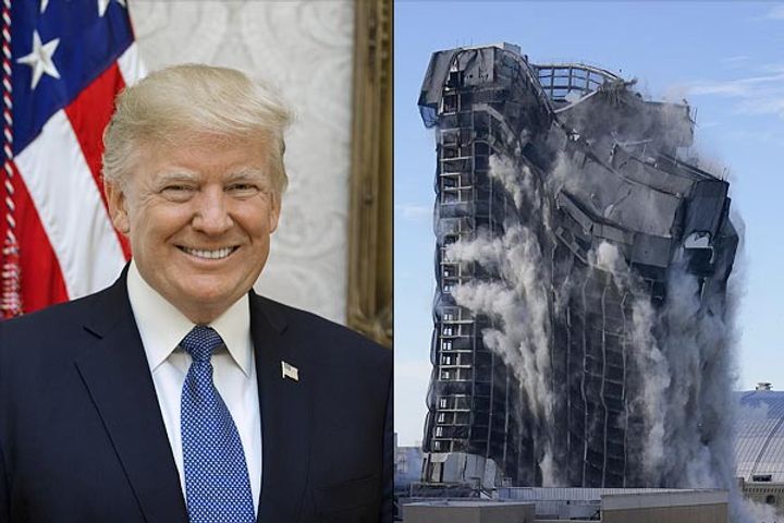 Donald Trump 34 Storey Hotel Plaza Blew Up With Dynamite