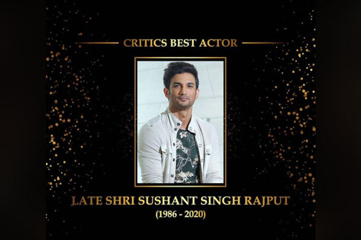 Dadasaheb Phalke Award Sushant was awarded by the Critics Best Actor Award the award for the last fi