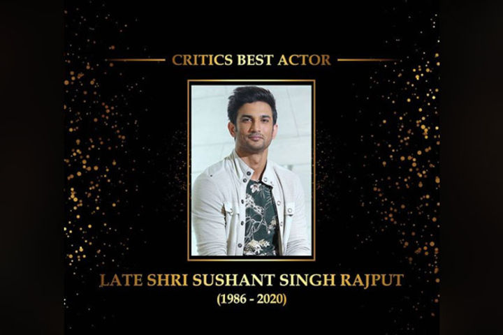 Dadasaheb Phalke Award Sushant was awarded by the Critics Best Actor Award the award for the last fi Dadasaheb Phalke Award Sushant was awarded by the Critics Best Actor Award the award for the last fi